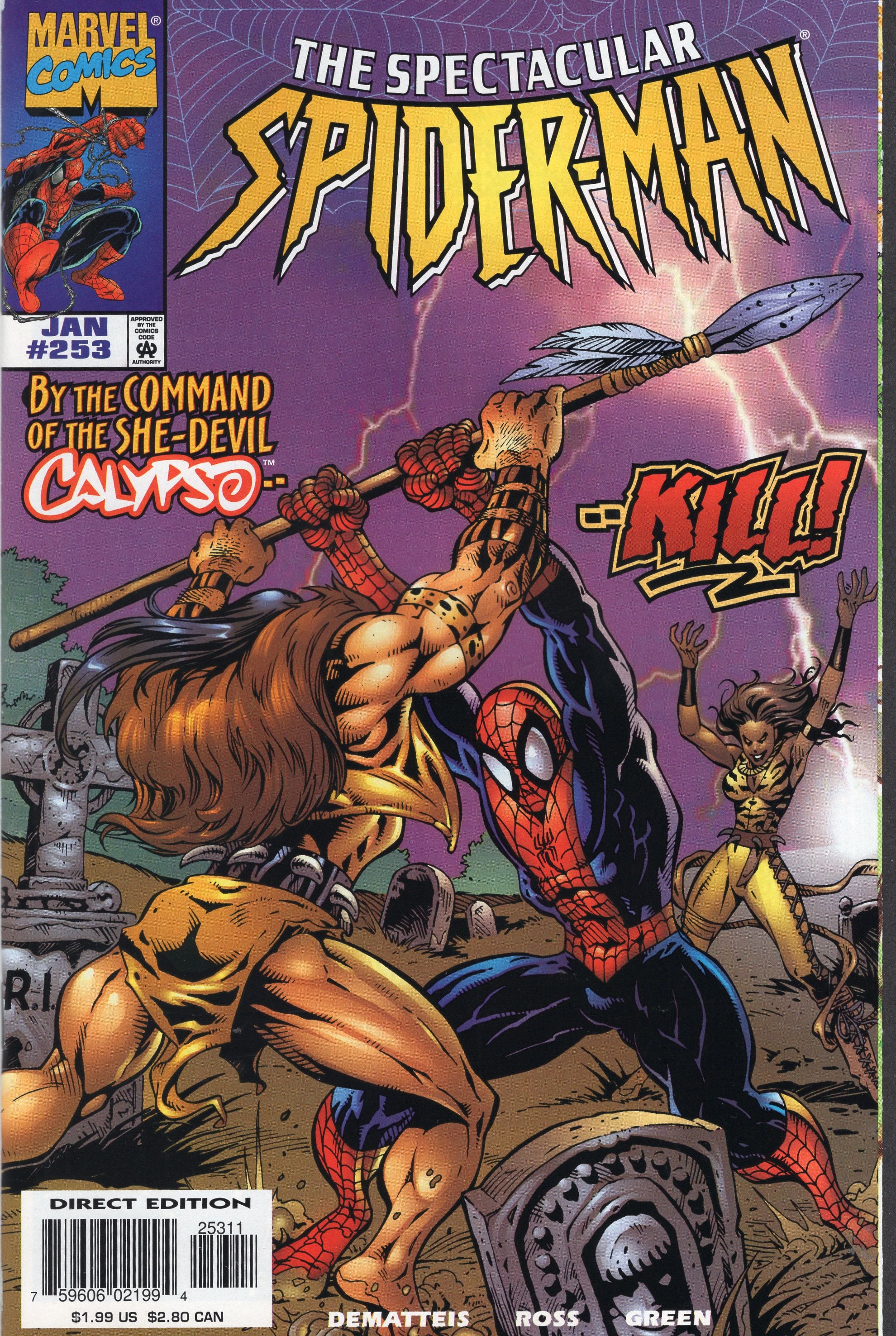Spectacular Spider-Man #253 Kraven & Calypso! VFNM – East Spectacular Spider-Man #253 Kraven & Calypso! VFNM – East