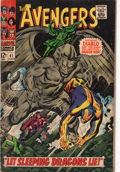 Avengers #41 Black Widow! Diablo!! Dragon Man!!! Silver Age Classic GVG