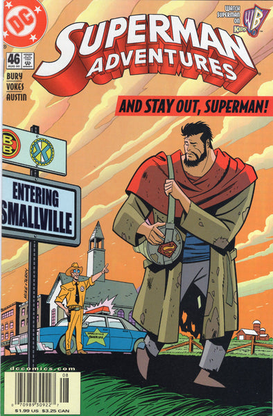 Superman Adventures #46 Stay Out, Superman! News Stand Variant VF