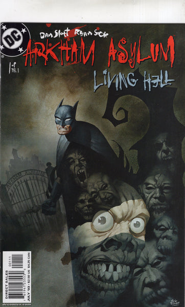Arkham Asylum Living Hell #1 Eric Powel Cover Art VF