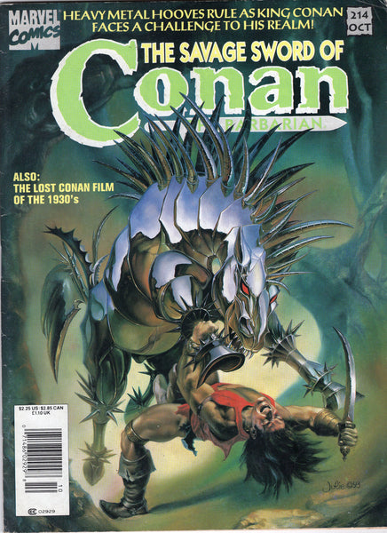 Savage Sword of Conan the Barbarian #214 VG