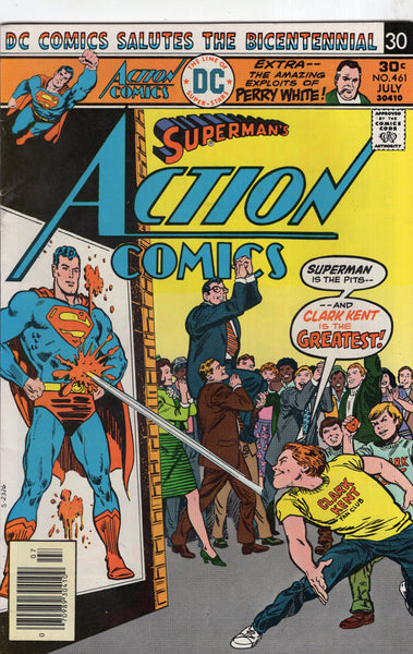 Action Comics #461 "Clark Kent Is The Greatest!" Bronze Age VGFN
