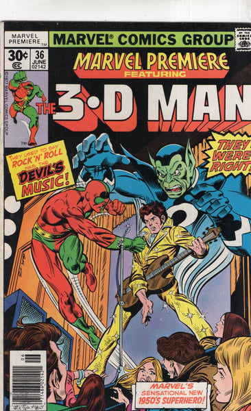 Marvel Premiere #36 The 3D Man Bronze Age FN