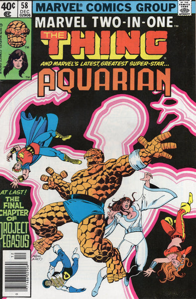 Marvel Two-In-One #58 Benjy And Aquarian Bronze Age FVF