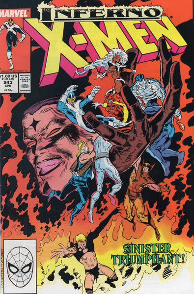 Uncanny X-Men #243 Inferno, Sinister Triumphant! VF