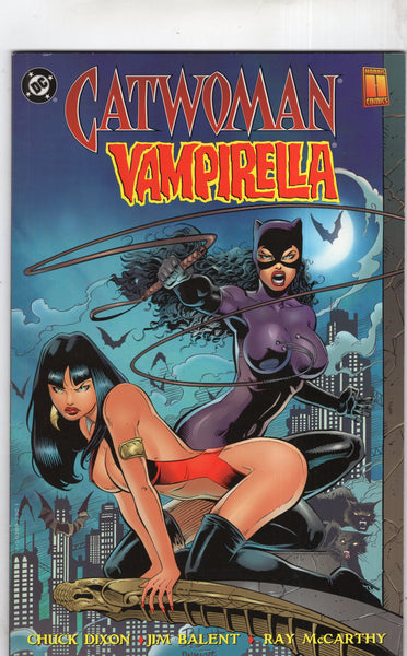 Catwoman Vampirella The Furies Graphic Novel DC Harris Crossover HTF FVF