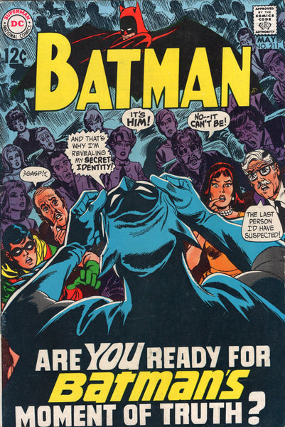 Batman #211 Batman's Big Blow-Out! Silver Age Classic VGFN