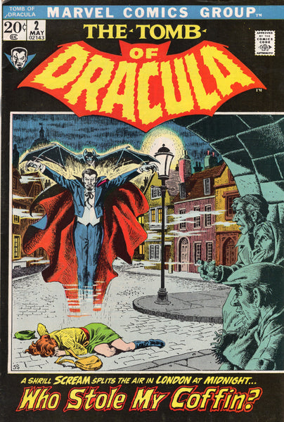 Tomb Of Dracula #2 A Shrill Scream Splits The Air... Bronze Age Horror Key Colan Art FN