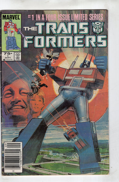 Transformers #1 Original Series Newsstand Variant VG