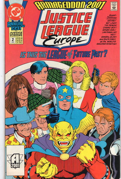 Justice League Europe Annual #2 "The League Of future Past?" Jonah Hex! VF