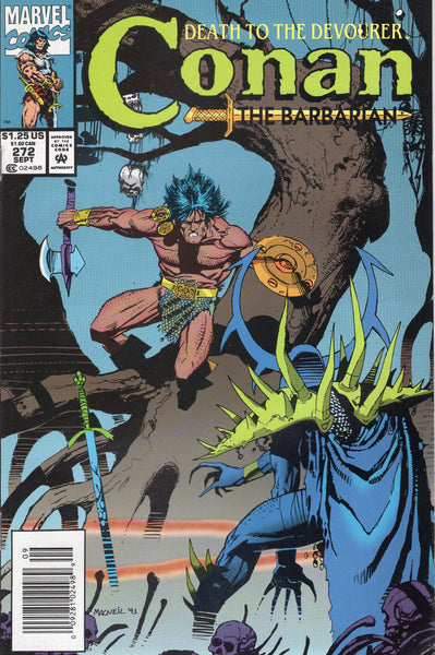 Conan The Barbarian #272 "Death Of The Devourer!" HTF Later Issue & News Stand Variant FVF