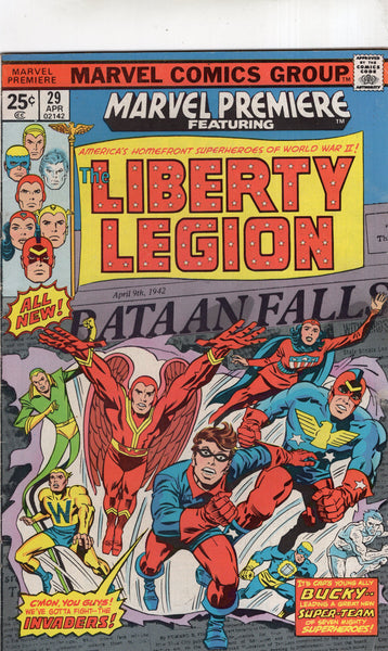 Marvel Premiere #29 The Liberty Legion Bronze Age FN