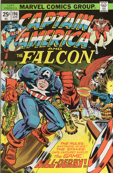 Captain America #196 "Kill-Derby!" Jack Kirby Bronze Age Classic VGFN