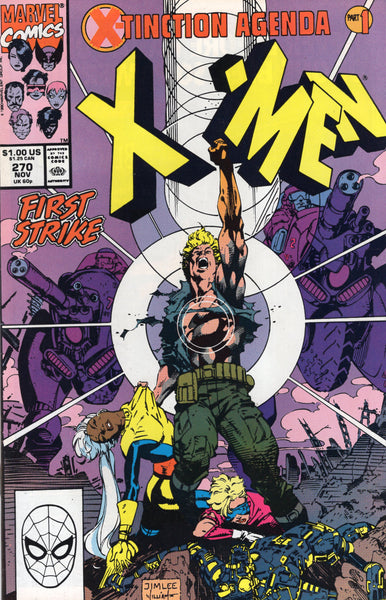 Uncanny X-Men #270 XTinction Agenda First Strike Jim Lee Art VFNM
