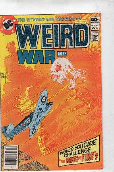 Weird War Tales #80 "The Ring Of Fire" Bronze Age VG