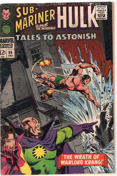 Tales To Astonish #86 Sub-Mariner And The Hulk The Wrath Of Warlord Krang! GD