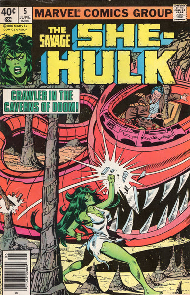 Savage She-Hulk #5 The Caverns Of Doom! Newsstand Variant VGFN