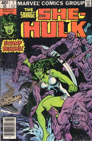 Savage She-Hulk #7 Swamp Demons! Newsstand Variant VGFN