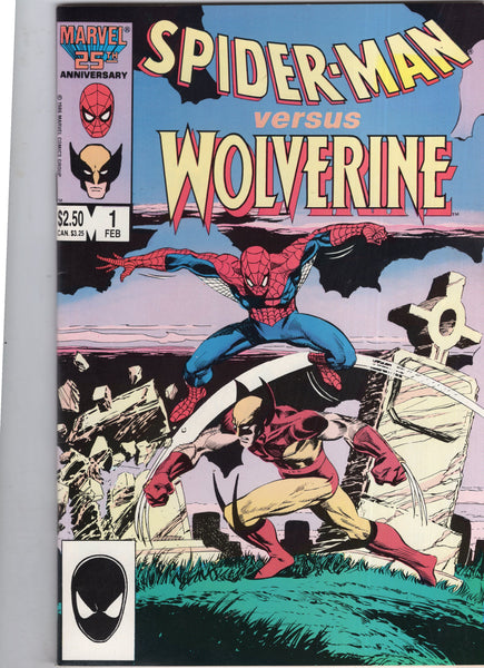 Spider-Man Versus Wolverine #1 First Print 1987 FN