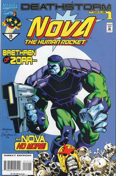 Nova The Human Rocket #15 Deathstorm T-Minus 1 VFNM