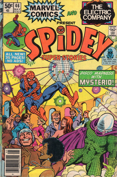 Spidey Super Stories #46 Madness With Mysterio! Electric Company HTF News Stand Variant VG