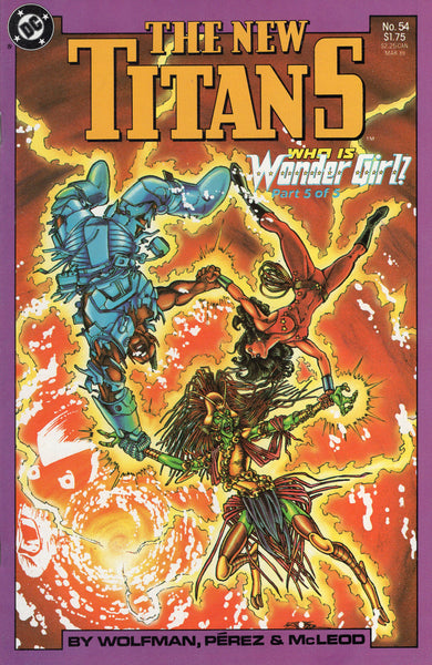 New Titans #54 Who Is Wonder Girl? Pt. 5 VF