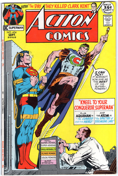 Action Comics #404 "Kneel To Your Conqueror" Neal Adams Cover Bronze Age Giant FN+