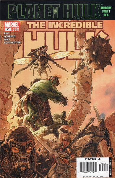 Incredible Hulk #96 Planet Hulk Anarchy 1/4 VFNM