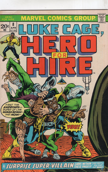 Luke Cage, Hero For Hire #8 Surprise Super-Villain! (It's Doom...) Bronze Age Key VGFN