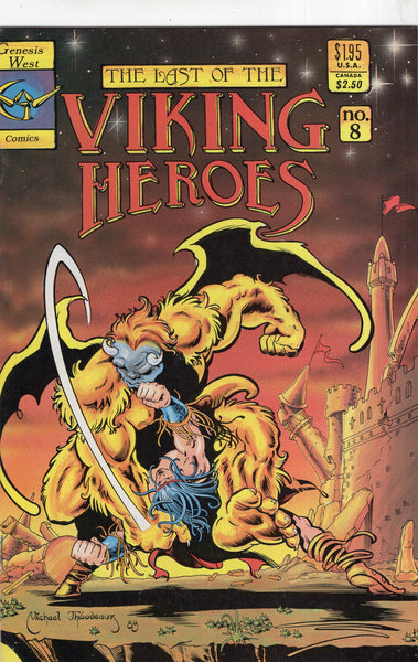 Last Of The Viking Heroes #8 Thidobeaux Art HTF Genesis West FVF