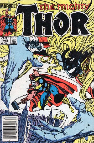 Thor #345 First Appearance Of Malekith! Simonson Art News Stand Variant Fine