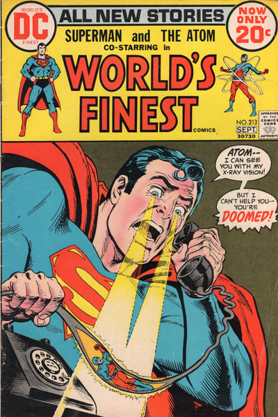 World's Finest #213 Superman & The Atom Bronze Age Classic VG