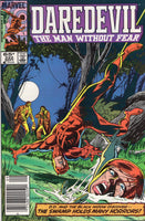 Daredevil #222 "The Swamp holds Many Horrors!" News Stand Variant FN