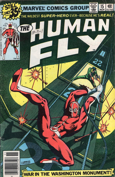 Human Fly #15 "War In The Washington Monument!" Bronze Age VG