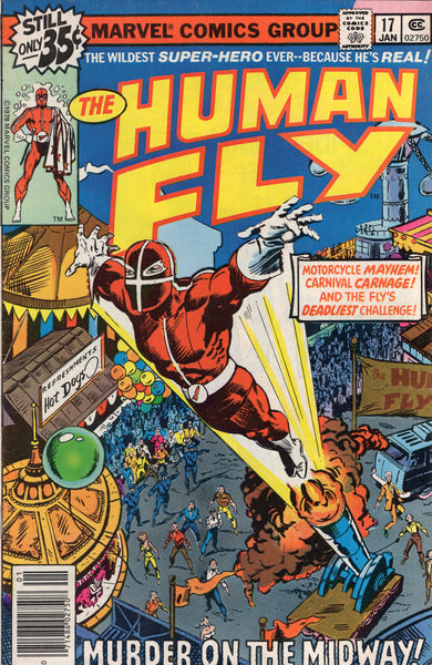 Human Fly #17 "Murder On The Midway!" Bronze Age VG