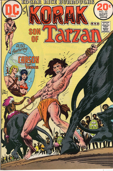 Korak Son Of Tarzan #53 + Carson Of Venus! Bronze Age FVF