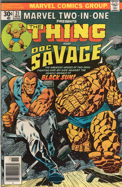 Marvel Two-In-One #21 Benjy & Doc Savage! The Deadly Menace Of Black Sun! Bronze Age VG