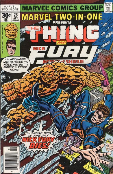 Marvel Two-In-One #26 Benjy And Nick Fury! Bronze Age VG
