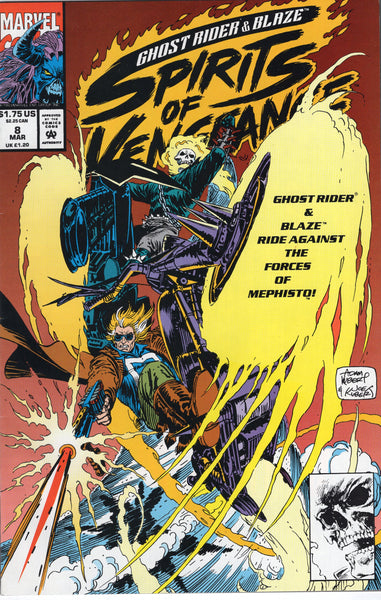 Ghost Rider & Blaze Spirits Of Vengeance #8 Against The Forces Of Mephisto! VF