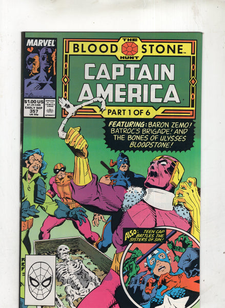 Captain America #357 The Bloodstone Hunt! VF