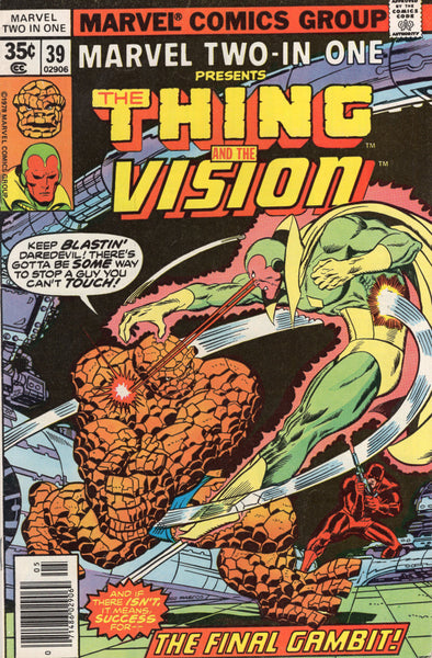 Marvel Two-In-One #39 Benjy & The Vision! Bronze Age VG