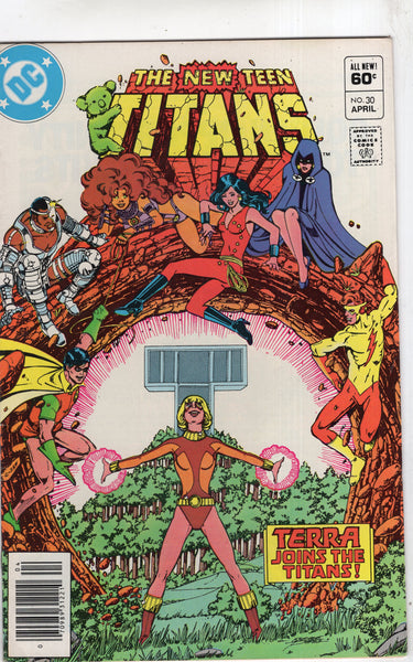 New Teen Titans #30 Terra Joins The Team! News Stand Variant FVF