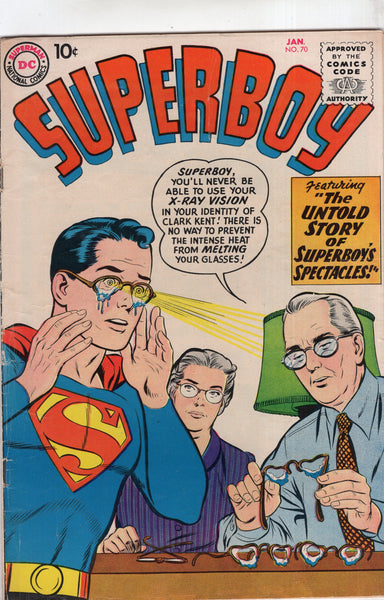 Superboy #70 Golden Age 10 Cent Cover VG+