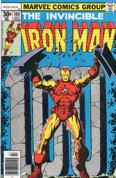 Iron Man #100 Ten Rings to Rule The World! Starlin Cover Nice Bronze Age Key VF