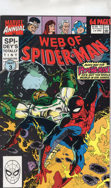 Web Of Spider-Man Annual #6 Psycho-Man VFNM