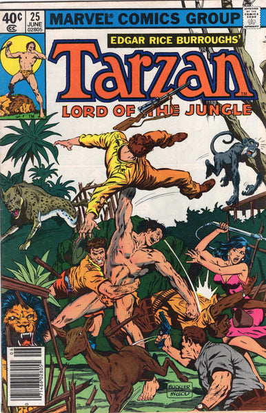 Tarzan Lord Of The Jungle #25 (Marvel Series) The Wages Of Fear! Bronze Age Adventure FN