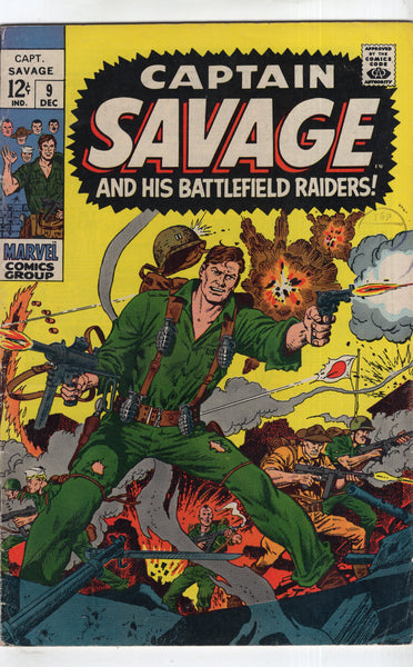 Captain Savage #9 Silver Age War Classic VGFN