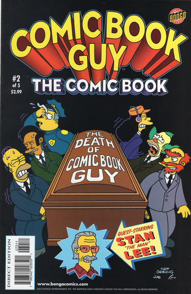 Comic Book Guy #2 of 5 "The Death Of Comic Book Guy" HTF Bongo VFNM