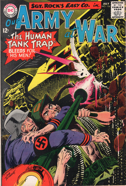 Our Army At War #156 The Human Tank Trap! Silver Age FVF