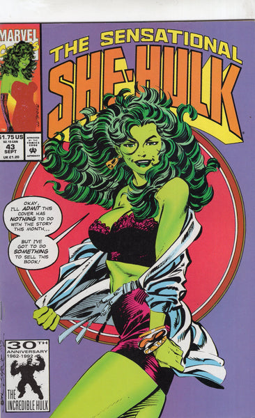 Sensational She-Hulk #43 John Byrne Lingerie Cover VF